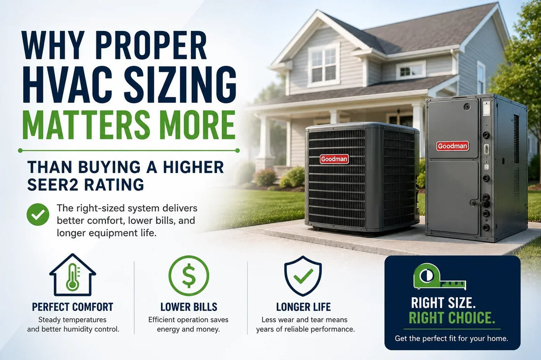 Why Proper HVAC Sizing Matters More Than Buying a Higher SEER2 Rating