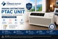Amana Distinctions DCP123A25AA 12,000 BTU 208/230 Volt PTAC Unit with 2.5 kW Electric Heat for Efficient Room Heating & Cooling