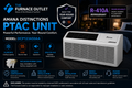 Amana Distinctions DCP123A50AA 12,000 BTU 208/230 Volt PTAC Unit with 5 kW Electric Heat for Efficient Room Heating & Cooling