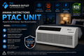 Amana Distinctions DCP123J25BA 12,000 BTU 208/230 Volt PTAC Unit with 2.5 kW Electric Heat for Efficient Room Heating & Cooling