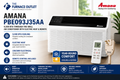 Amana PBE093J35AA 9,300 BTU 230/208V Through-the-Wall Air Conditioner with Electric Heat & Remote – Energy Efficient PTAC Heating and Cooling Unit