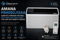 Amana PBH092J12AA 9000 BTU 115 Volt Through-the-Wall Heat Pump Air Conditioner PTAC Unit with Remote Control for Efficient Heating & Cooling