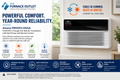 Amana PBH093J35AA 9,300 BTU 208/230V Through-the-Wall Air Conditioner with Heat Pump & Remote Control