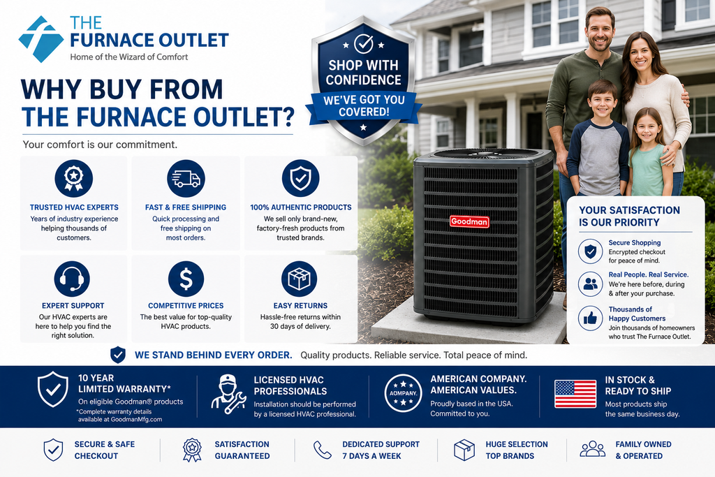 Goodman GLXS3BN2410 24000 BTU 208/230V 2 Ton Up To 15 SEER2 Air Conditioner Condenser