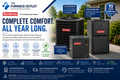 Goodman GLXS3BN3010 2.5 Ton 14 SEER2 208/230 Volt Central Air Conditioner Condenser with CAPTA3626B3 Vertical Coil and GR9S960803BN 80,000 BTU 115 Volt 96% AFUE Gas Furnace Split System for Residential Heating & Cooling