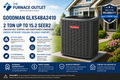 Goodman GLXS4BA2410 2 Ton Up to 15.2 SEER2 208/230 Volt Central Air Conditioner Condenser for Energy-Efficient Residential Cooling