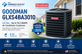 Goodman GLXS4BA3010 30000 BTU 208/230V 2.5 Ton Up To 15.2 SEER2 Air Conditioner Condenser – High Efficiency R-32 Cooling System