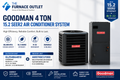 Goodman GLZS4BA4810 48000 BTU 208/230V 4 Ton 15.2 SEER2 Air Conditioner Condenser with AMST48CU1300 Multi-Position Air Handler System