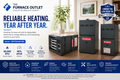 Goodman GR9T800803BN 80,000 BTU 80% AFUE 208/230V Upflow/Horizontal Two-Stage Gas Furnace for Residential Heating