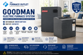 Goodman MBVK12BP1X00 51,180 BTU 15 kW Electric Furnace with HKTAD151 Heat Kit – 1,200 CFM Variable-Speed Air Handler System