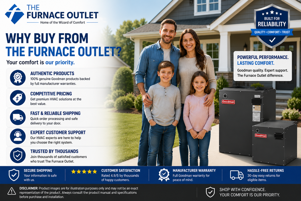 Goodman MBVK12BP1X00 Air Handler with HKTAD101 10 kW Electric Heat Kit 34120 BTU 208/230 Volt Multi-Position Electric Furnace with 1200 CFM Airflow for Residential HVAC Systems
