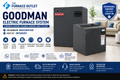 Goodman MBVK20DP1X00 68,240 BTU 20 kW Electric Furnace with HKTAD201 Heat Kit – 2,000 CFM Variable-Speed Air Handler System